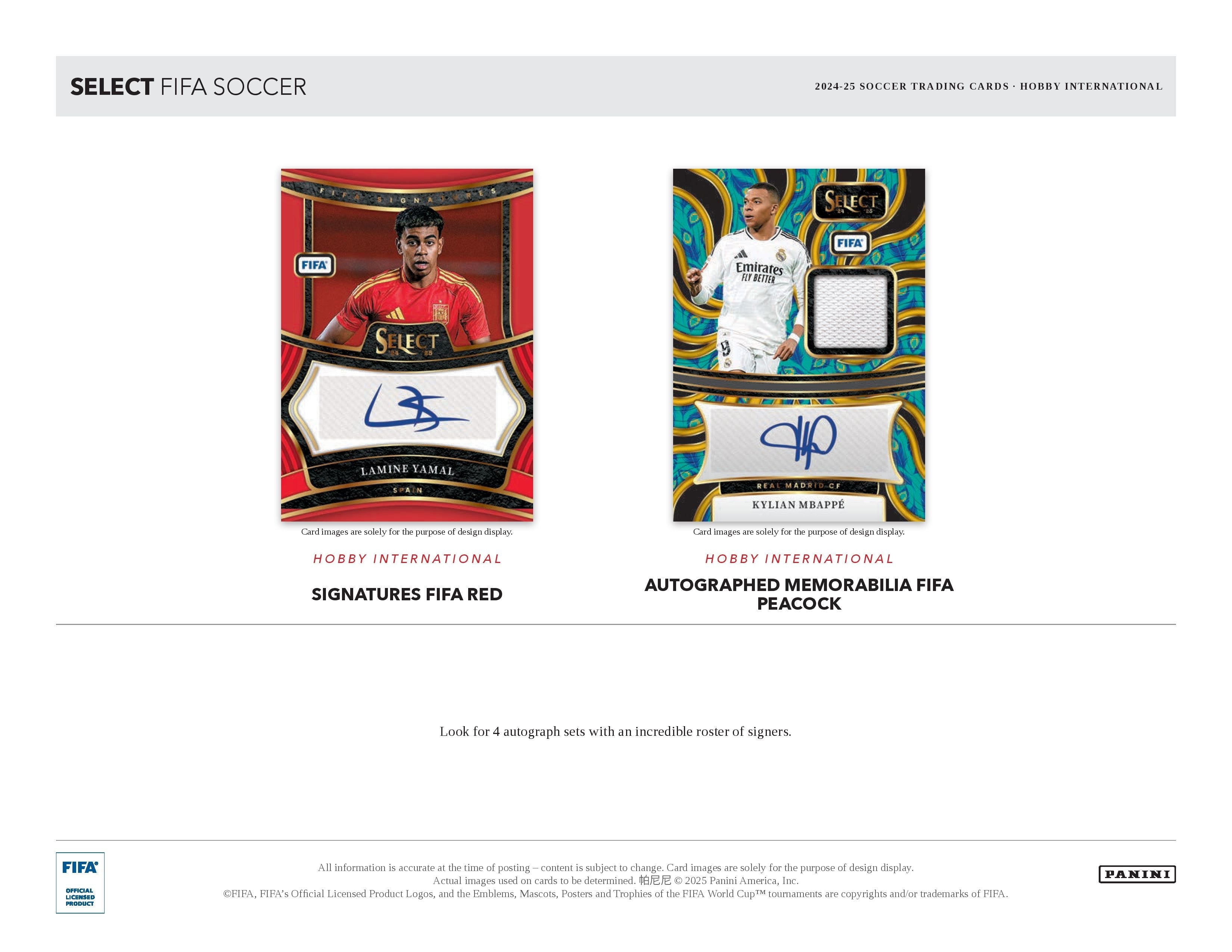 2024-25 Panini Select FIFA Soccer Hobby International Box