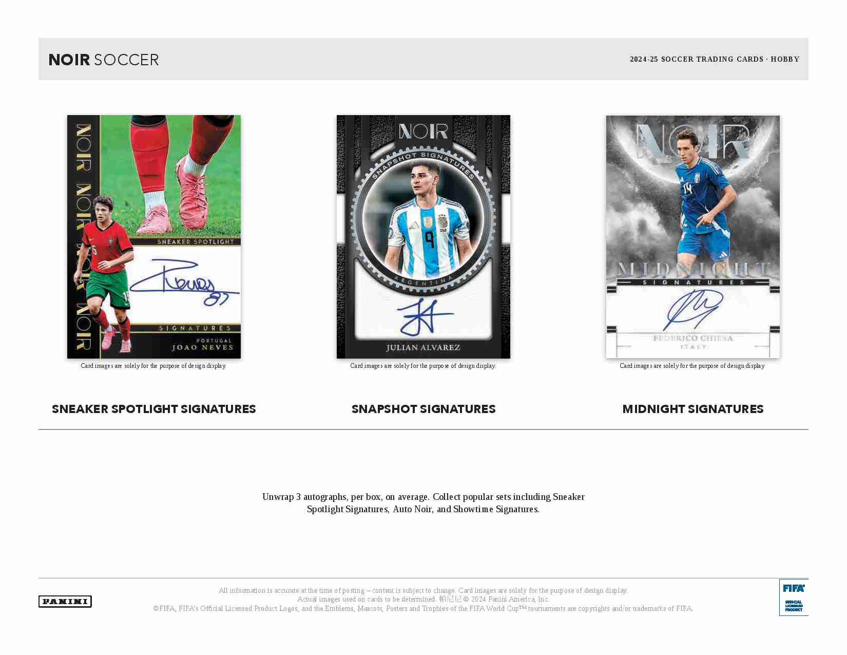 2024-25 Panini NOIR Soccer Hobby Box