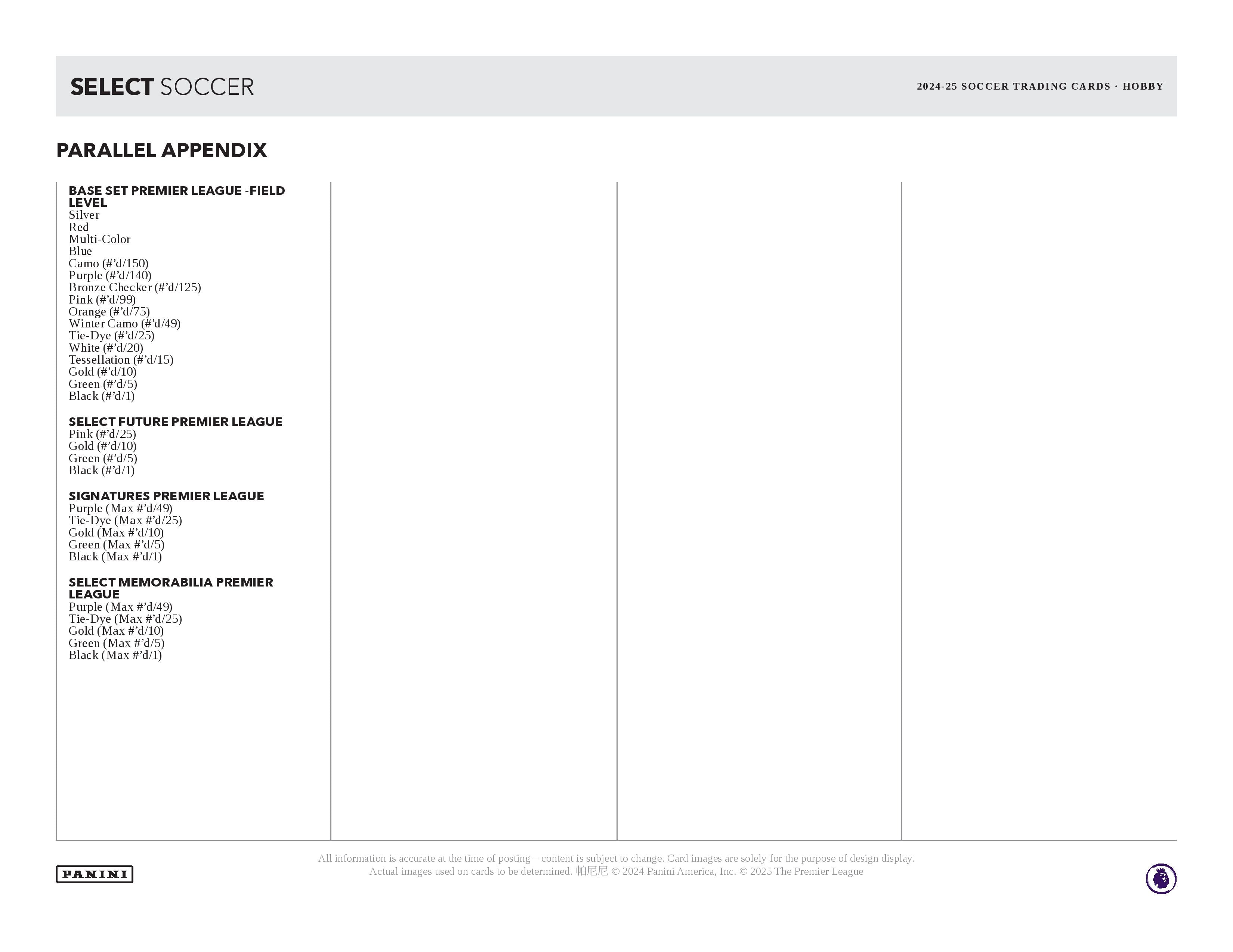 2024-25 Panini Select English Premier League Soccer Hobby Box