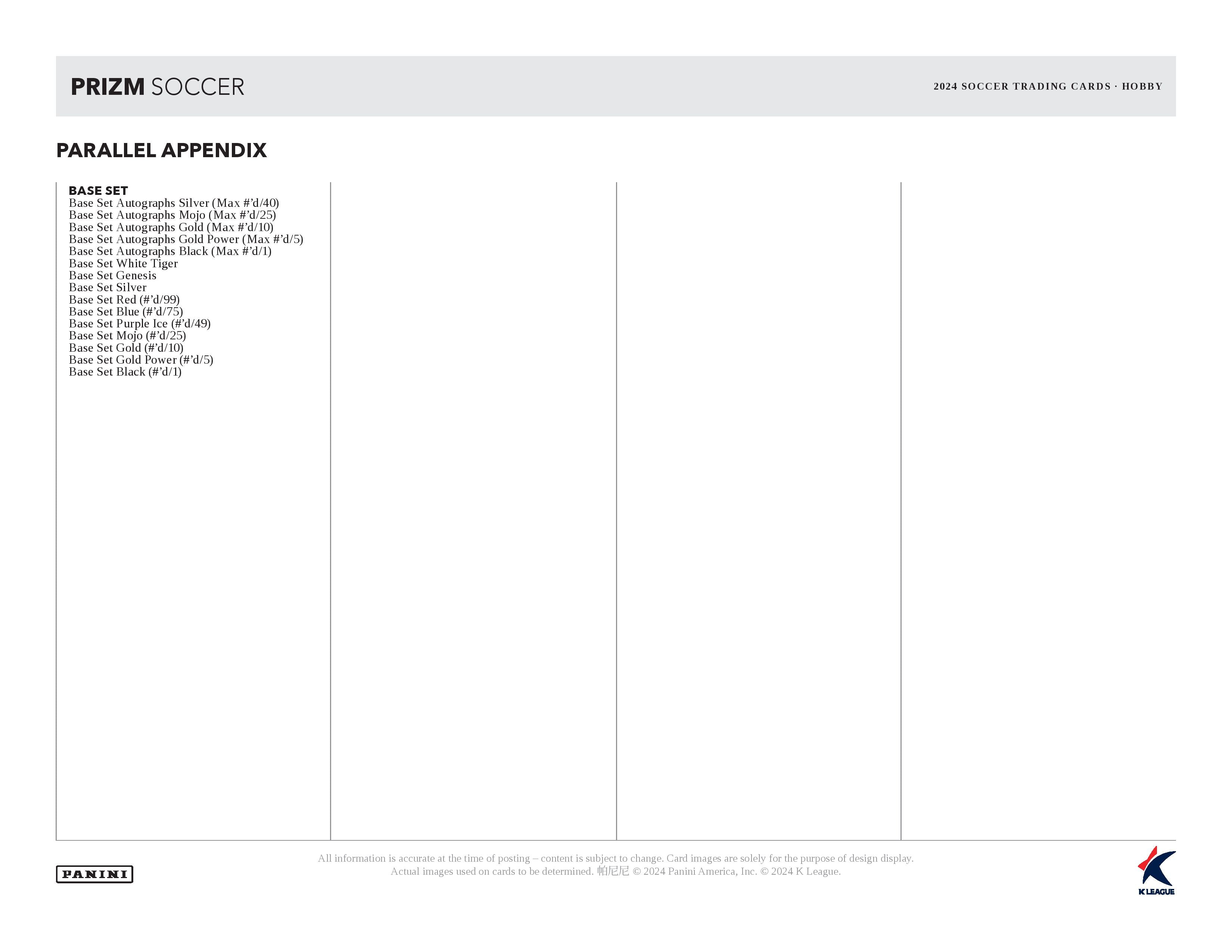 2024 Panini Prizm K League Soccer Hobby Box