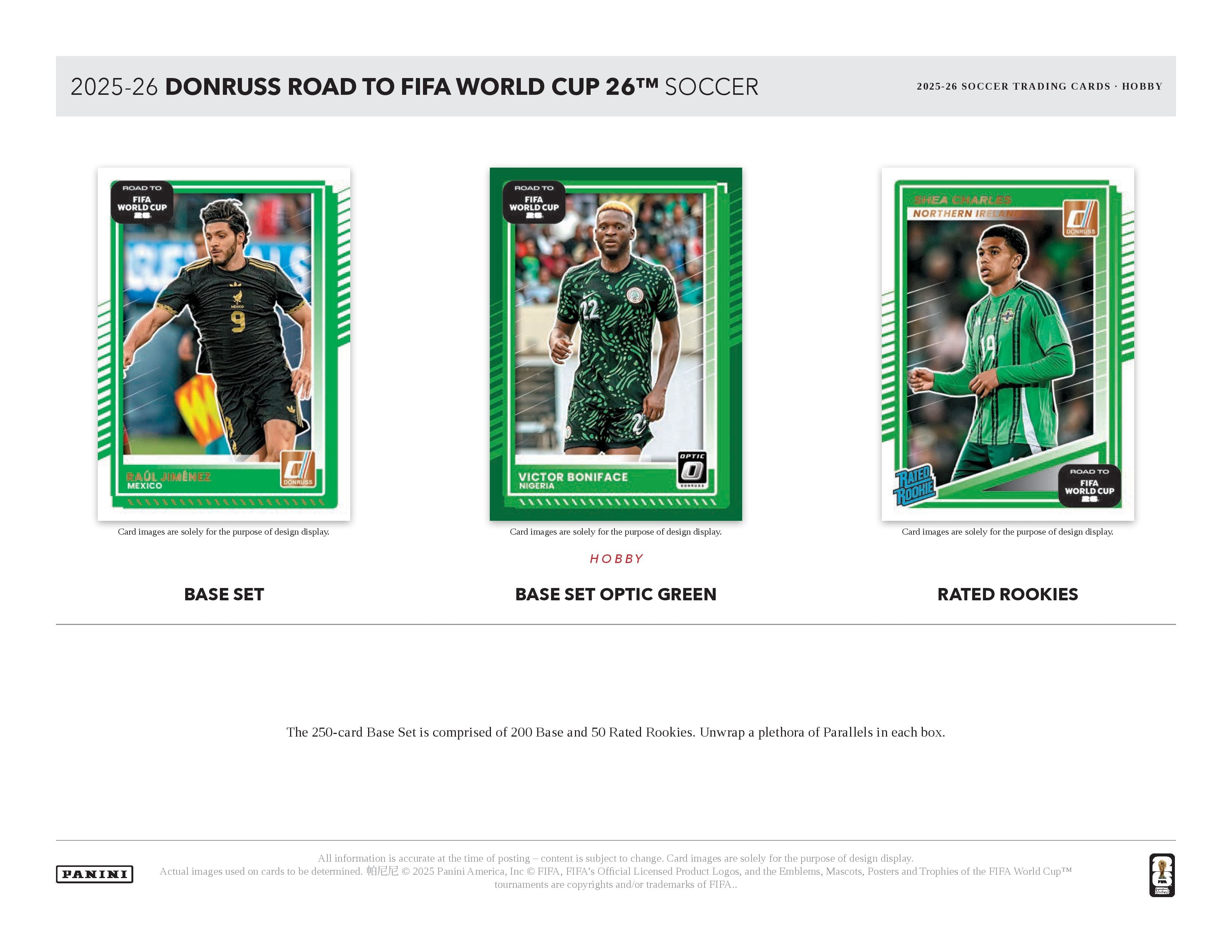 2025-26 Panini Donruss Road to World Cup Soccer Hobby Box (Pre Order)