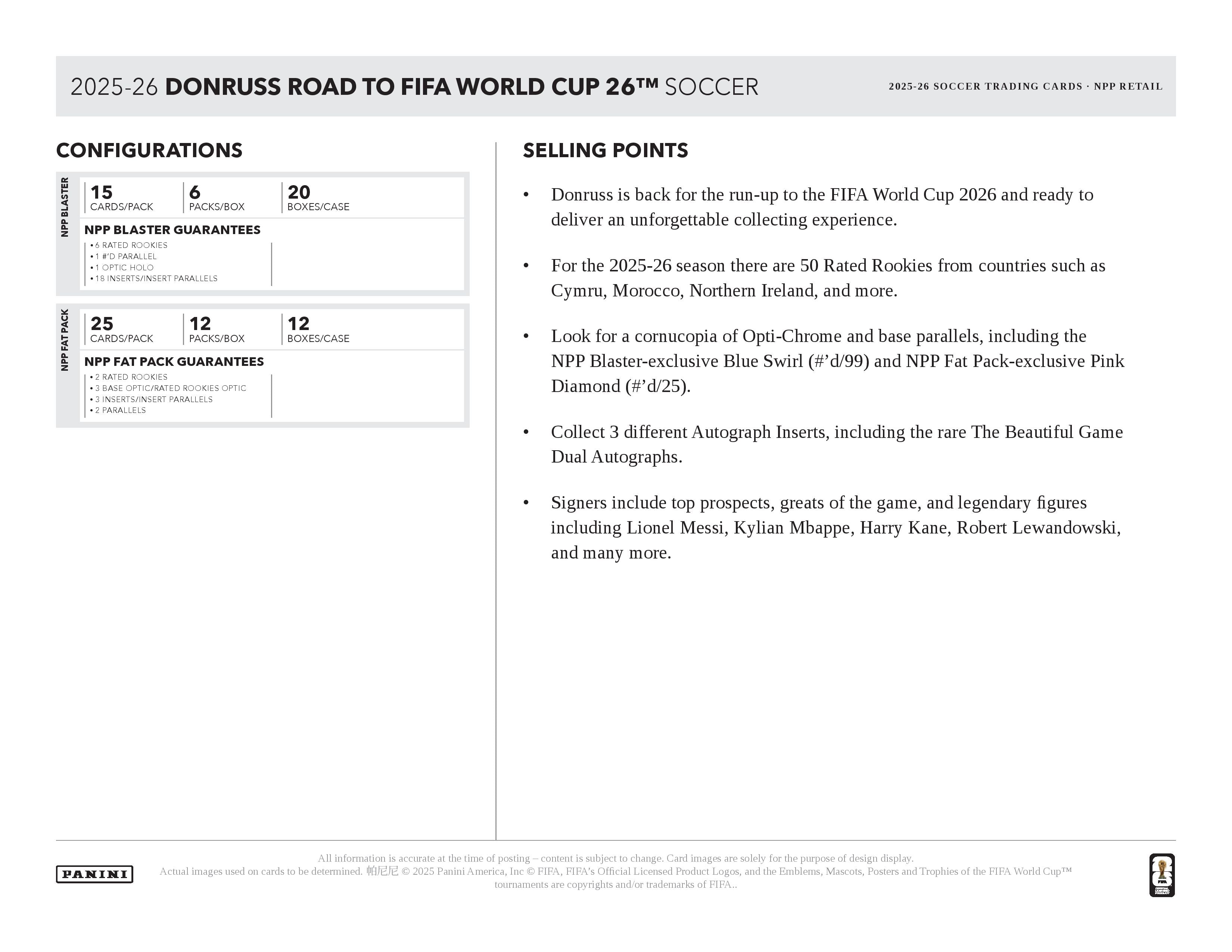 2025 Panini Donruss Road to World Cup Soccer Fat Pack 12-Pack Box (Pre Order)