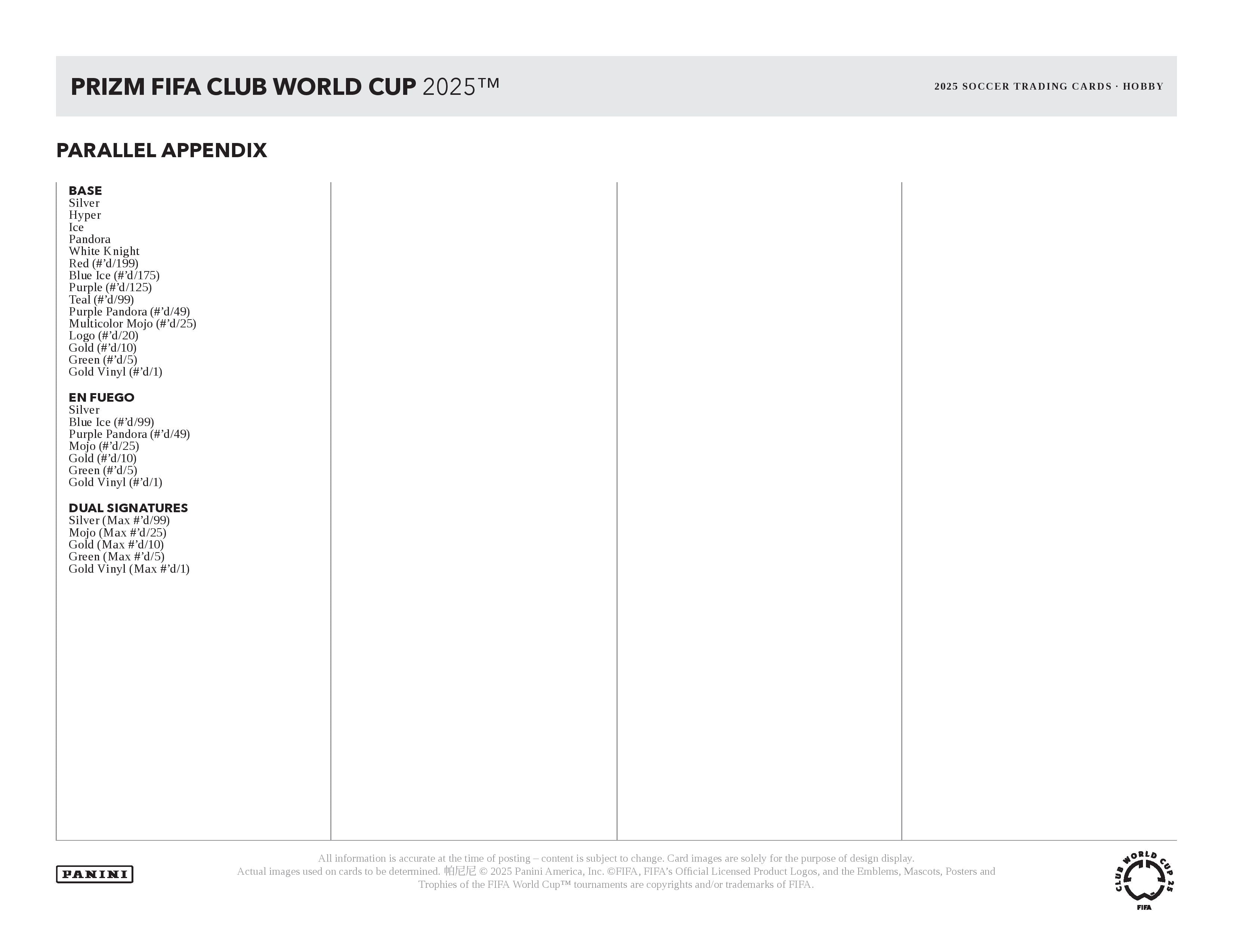 2024-25 Panini Prizm FIFA Club World Cup Soccer Hobby Box