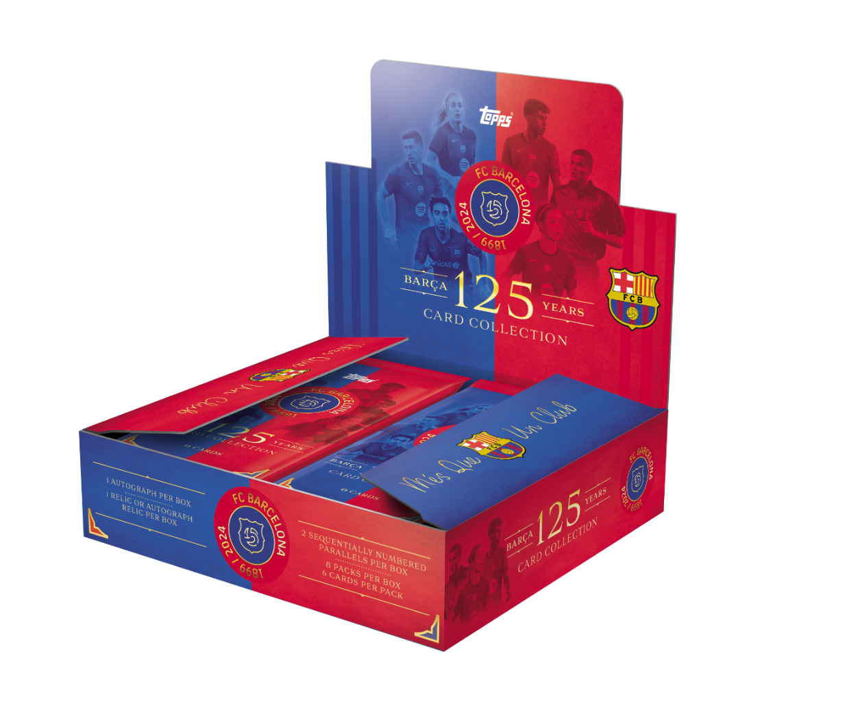 2024-25 Topps FC Barcelona 125 Years Anniversary Soccer Hobby Box