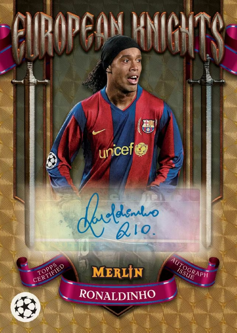 2024-25 Topps Chrome Merlin UEFA Club Competitions Soccer Hobby Box