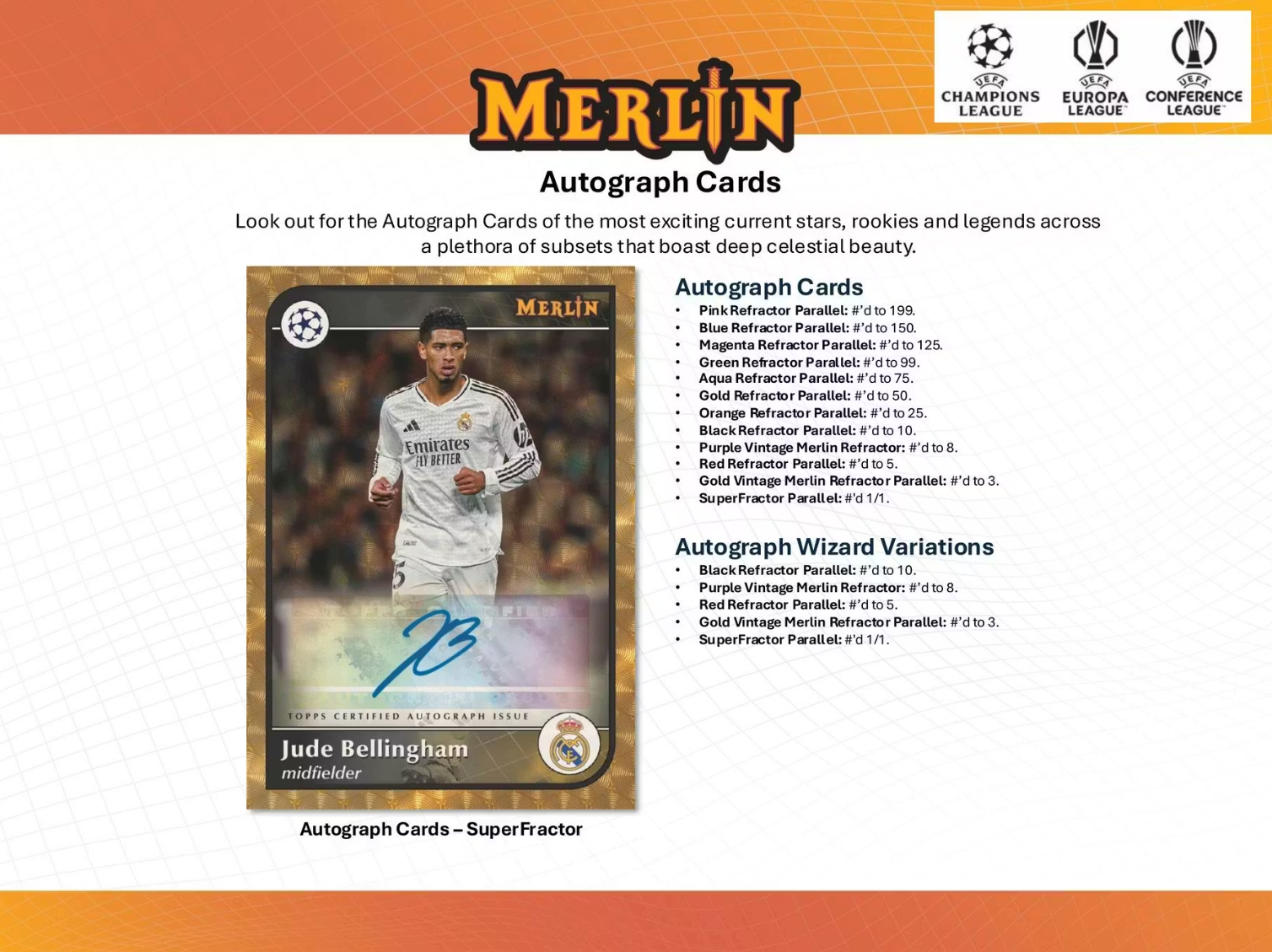 2024-25 Topps Chrome Merlin UEFA Club Competitions Soccer Hobby Box