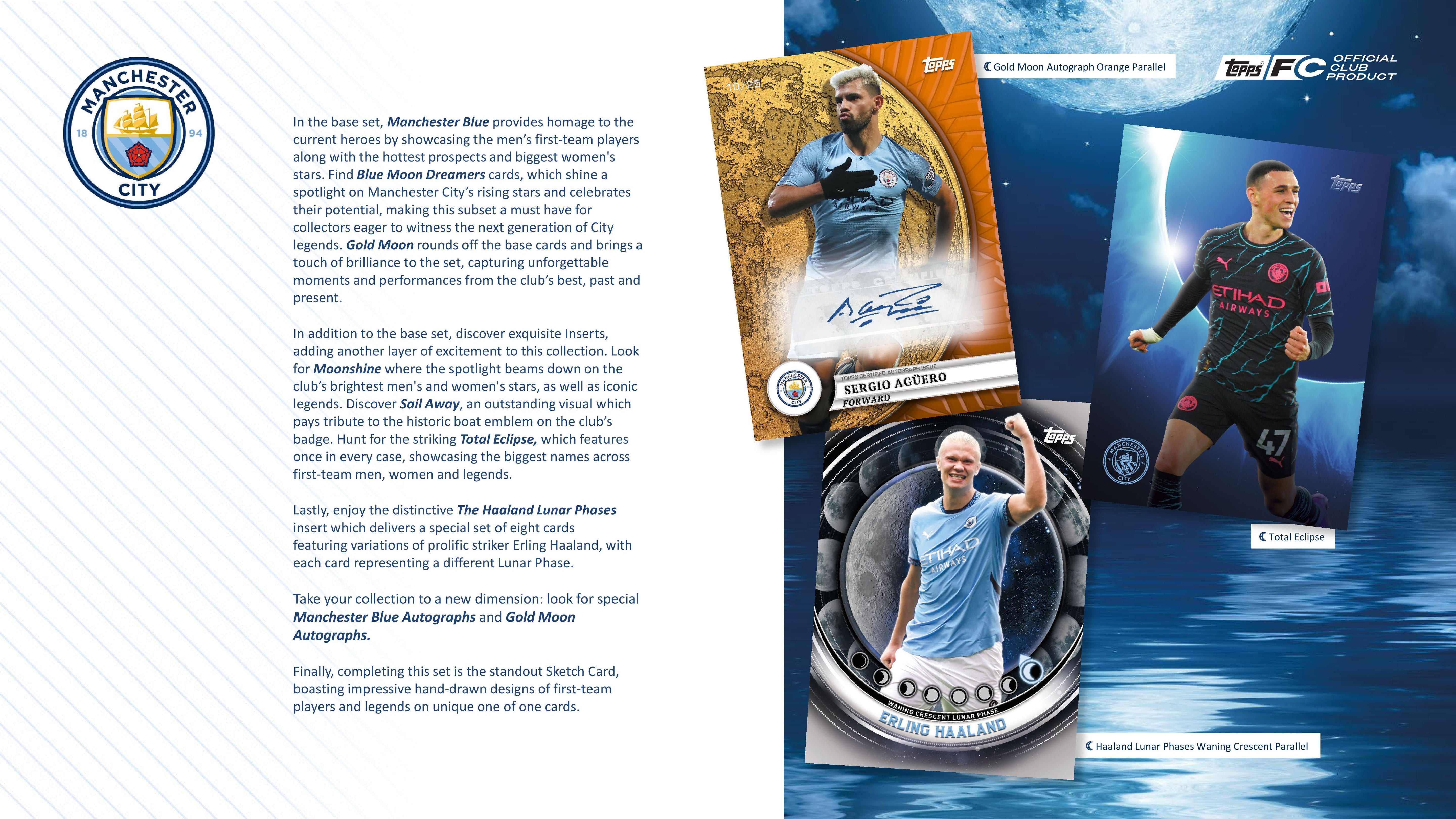 2024-25 Topps Blue Moon Manchester City Soccer Set Box