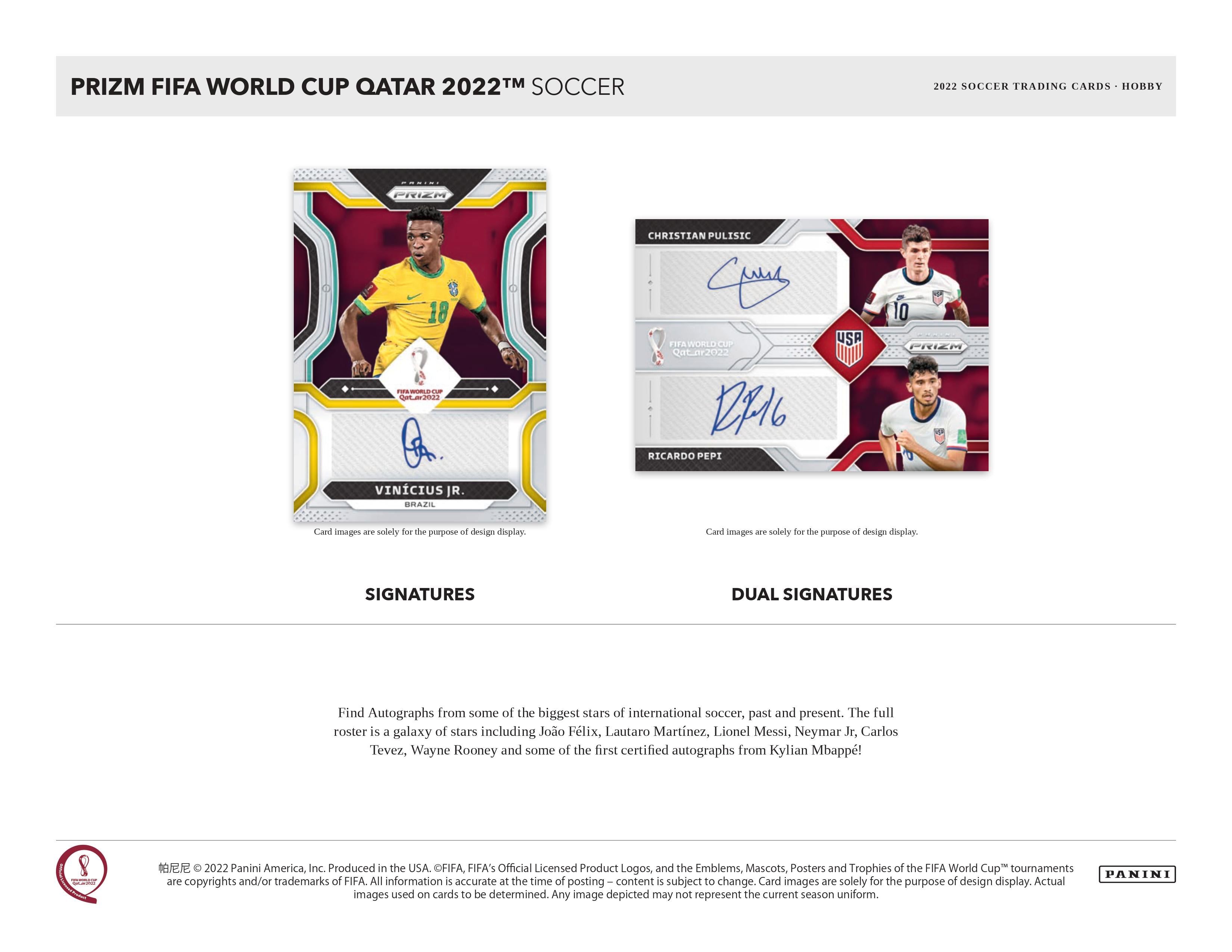 2022 Panini Prizm FIFA World Cup Soccer Hobby Box