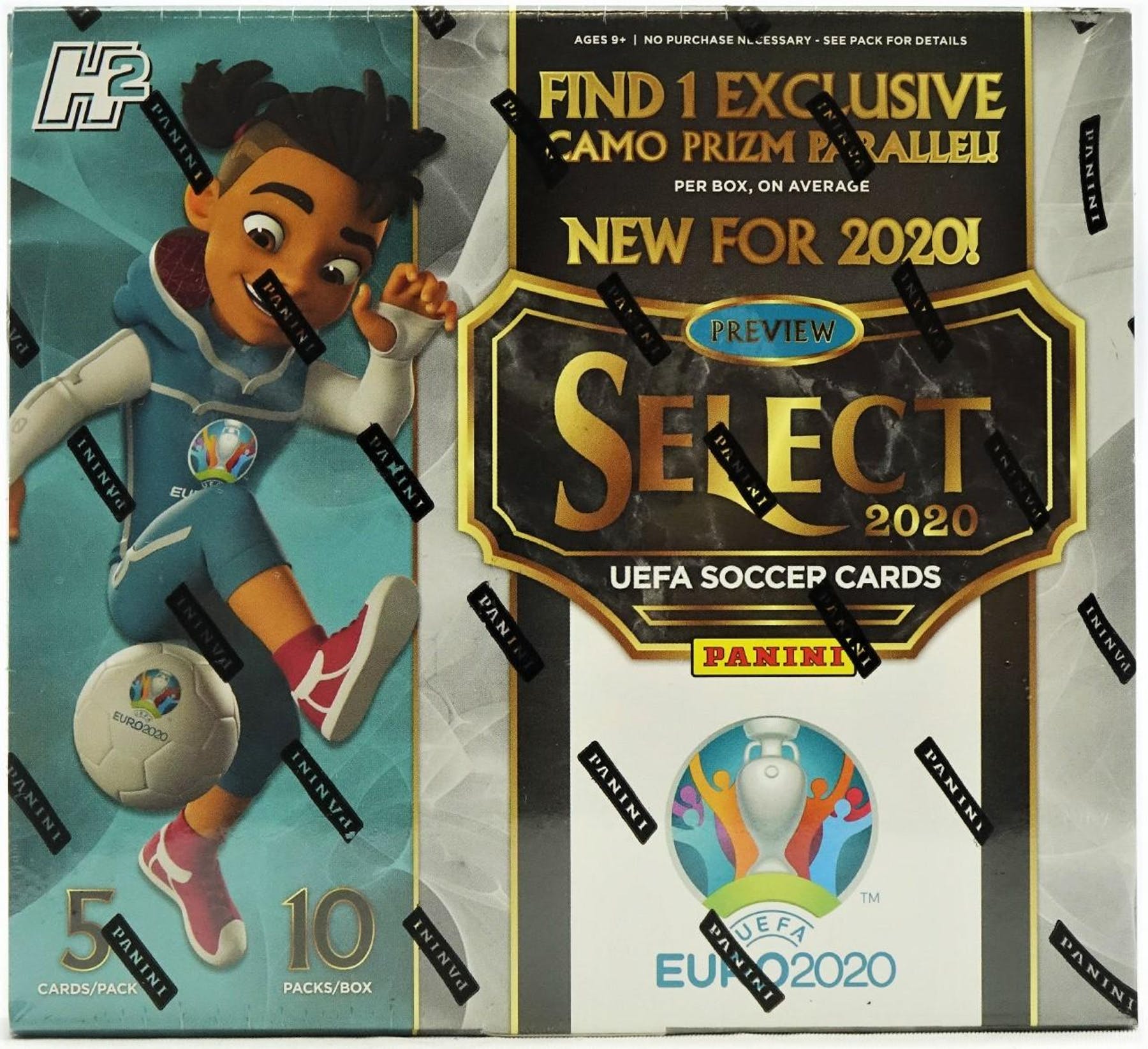 2019-20 Panini Select UEFA Euro Soccer Hobby Hybrid Box