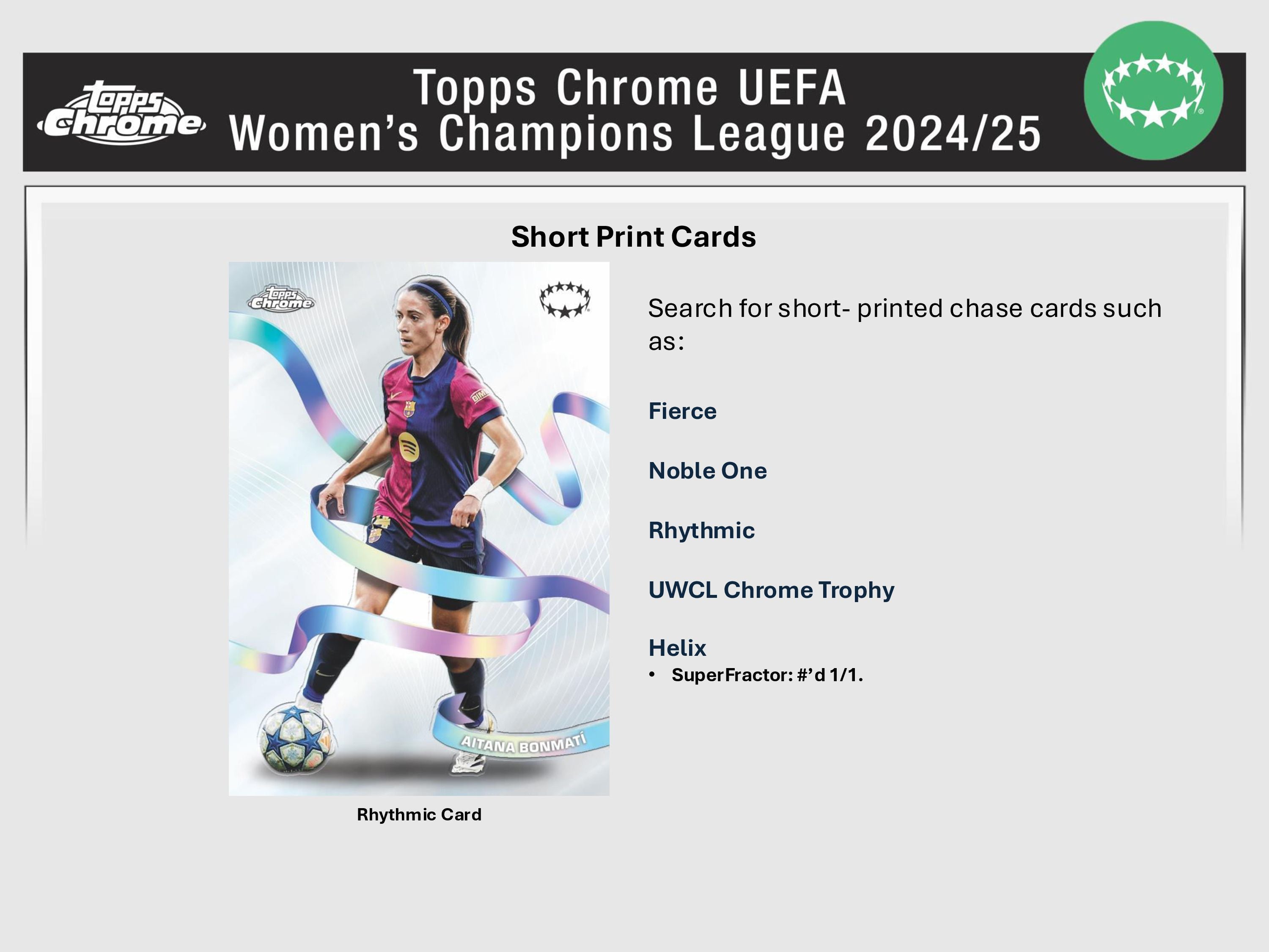 2024-25 Topps Chrome UEFA Women's Champions League Soccer Hobby Box