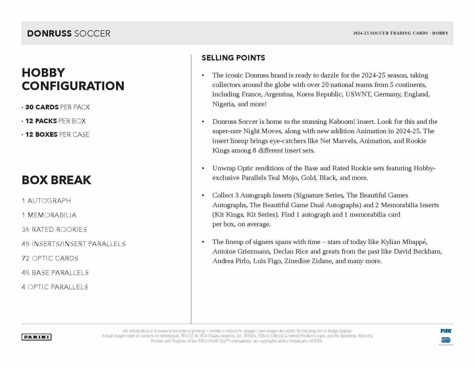 2024-25 Panini Donruss Soccer Hobby Box