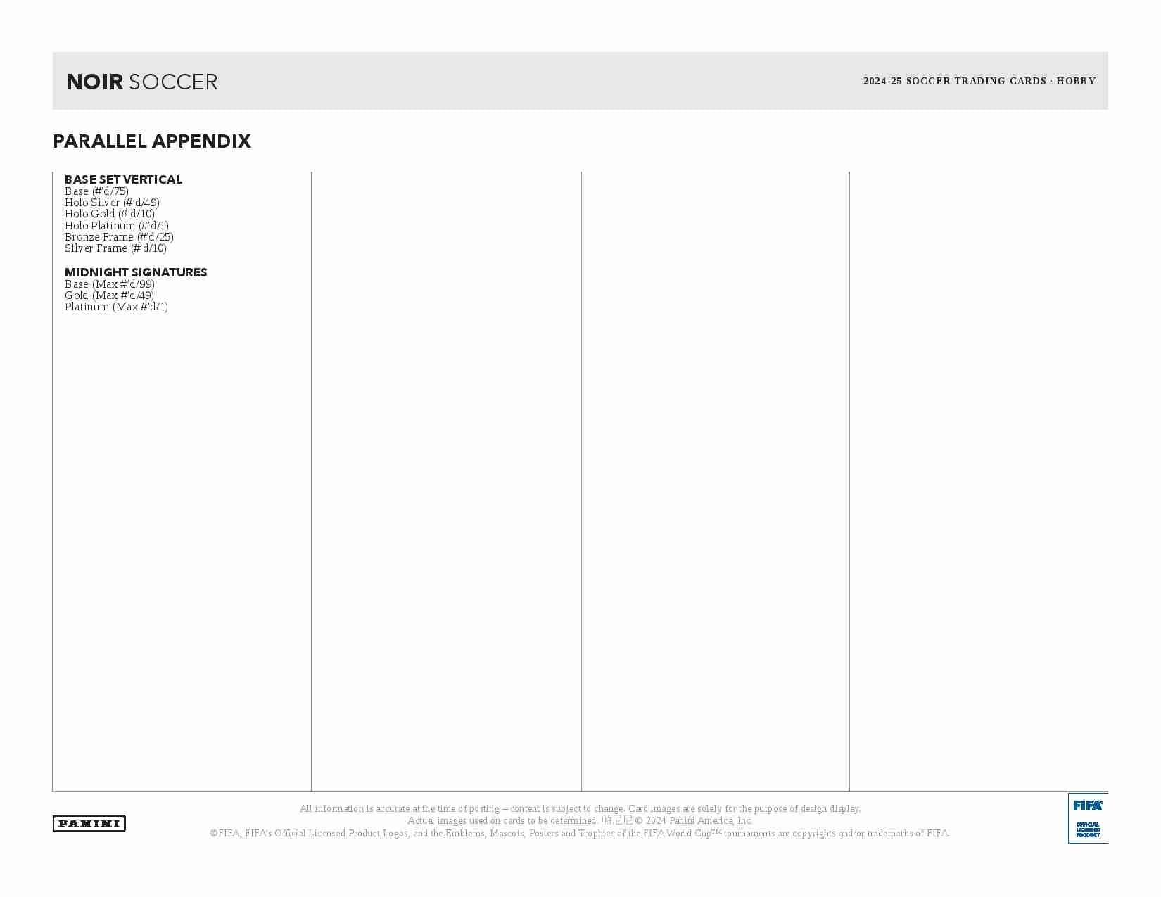 2024-25 Panini NOIR Soccer Hobby Box