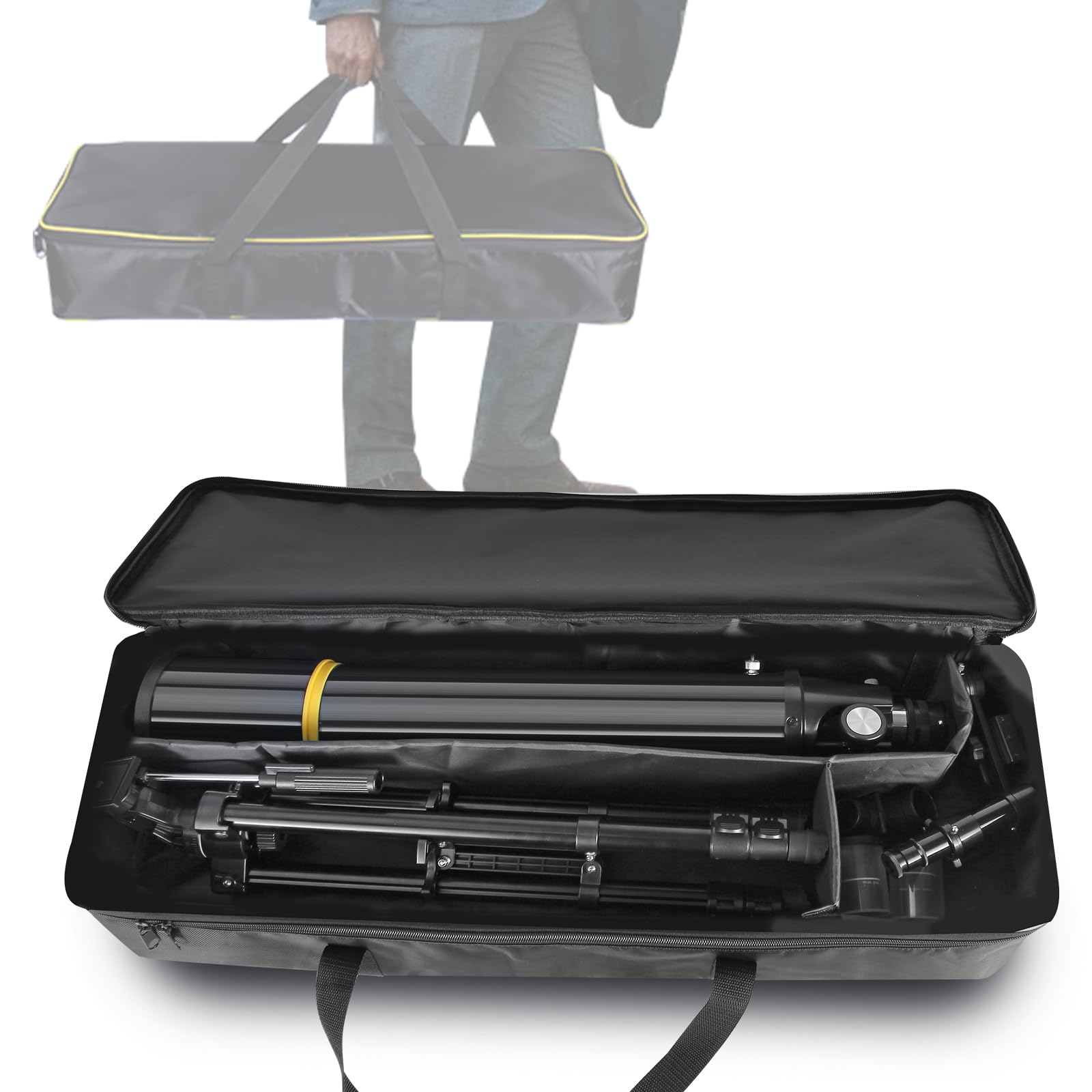 Telescopes for Adults Astronomy, 80mm Aperture 900mm Professional Refractor Telescope for Kids & Beginners, Compact and Portable Travel Telescopio with Carrying Bag