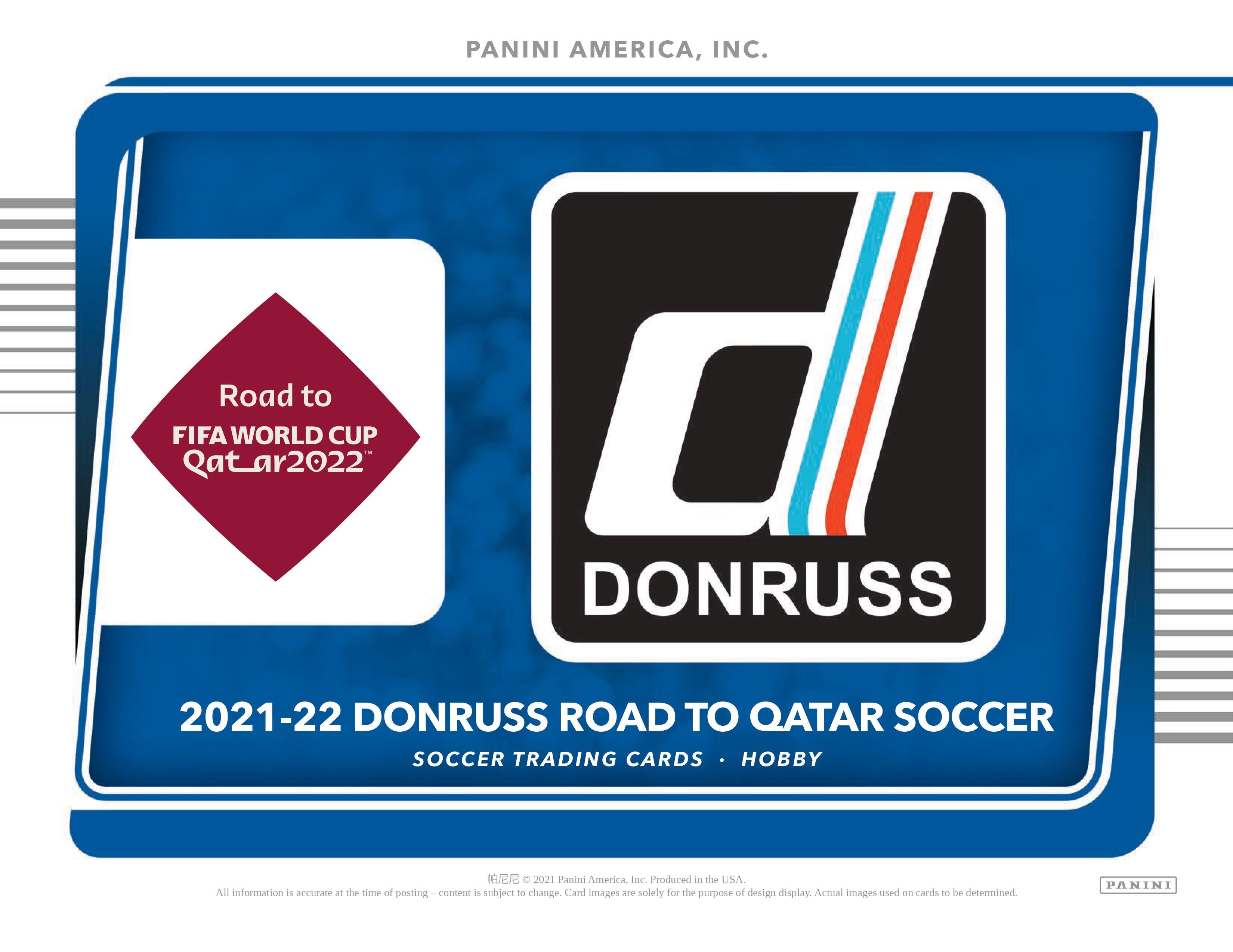 2021-22 Panini Donruss Soccer Road To Qatar The World Cup Hobby Box