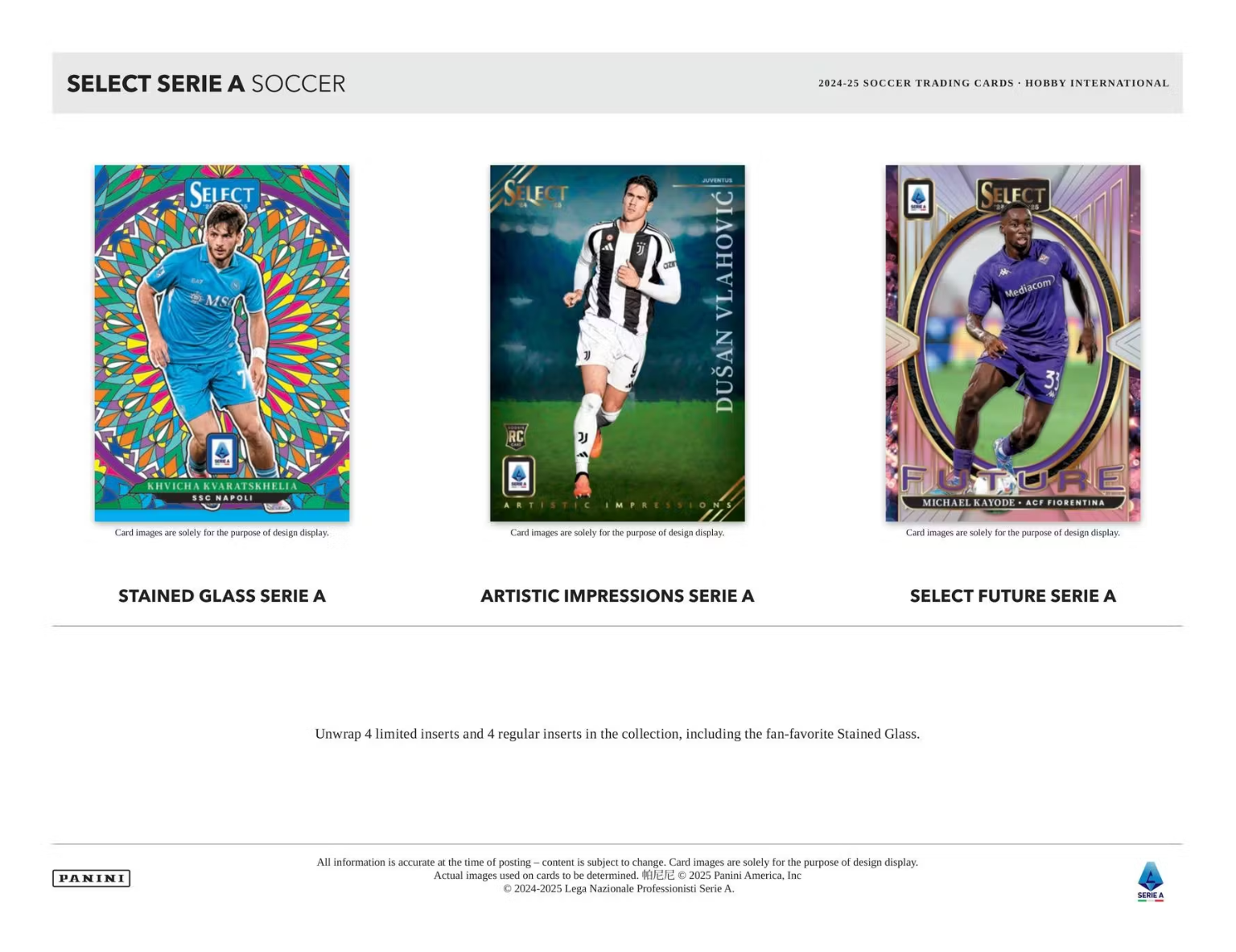 2024-25 Panini Select Serie A Soccer International Hobby Box