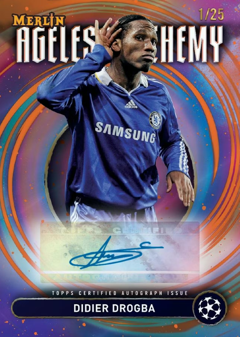 2024-25 Topps Chrome Merlin UEFA Club Competitions Soccer Hobby Box