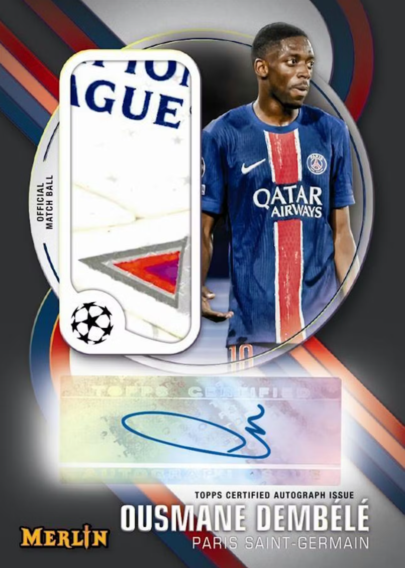 2024-25 Topps Chrome Merlin UEFA Club Competitions Soccer Hobby Box