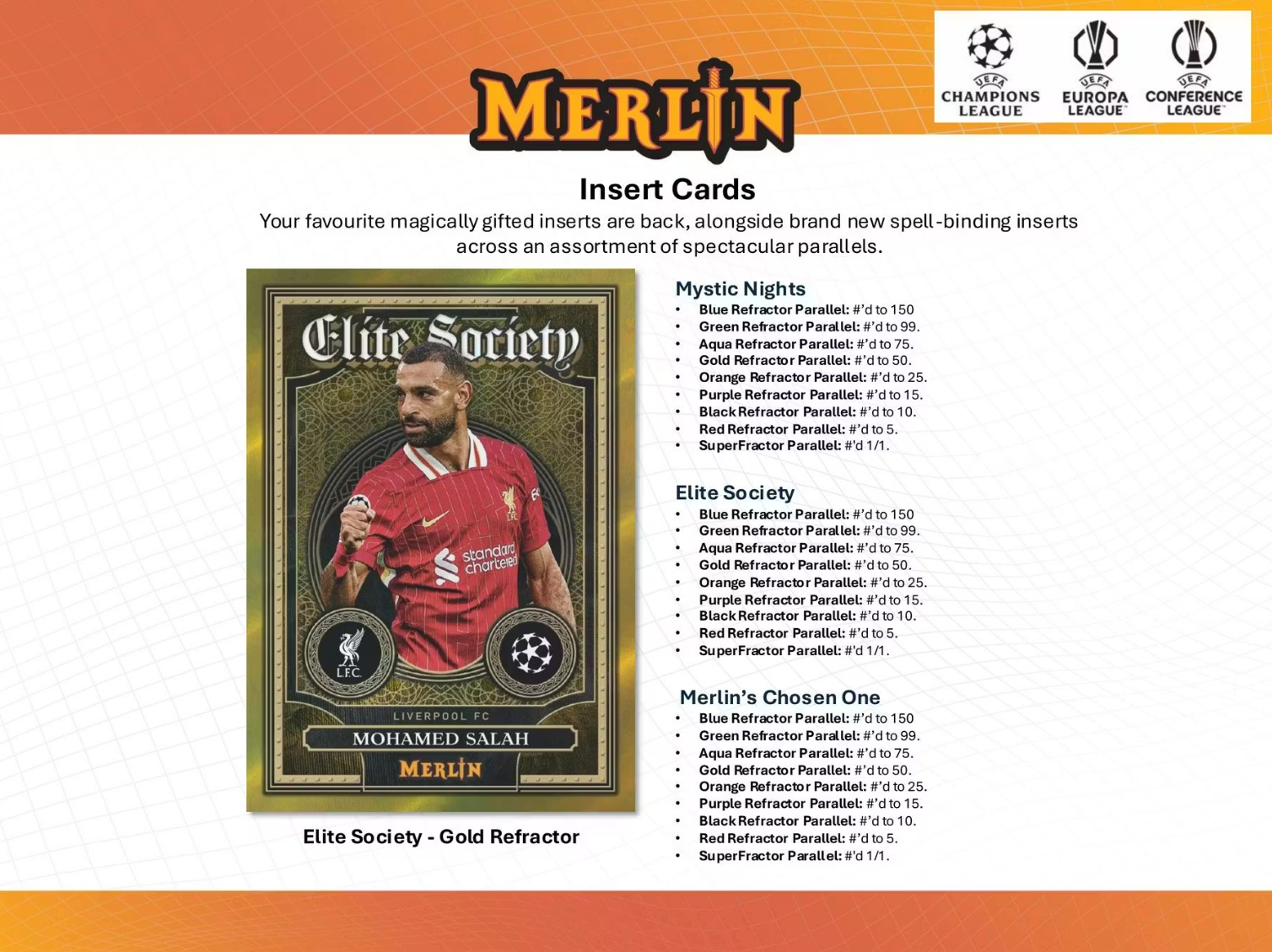 2024-25 Topps Chrome Merlin UEFA Club Competitions Soccer Hobby Box