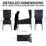 The Pincade Combo | Pinball & Arcade All in One Machine | 1 Player | 2558 Games - Image 4