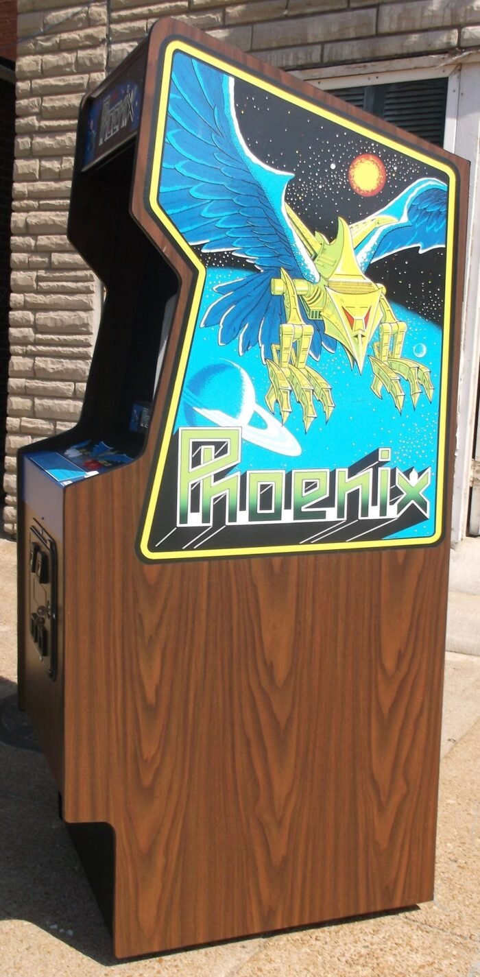 PHOENIX ARCADE GAME WITH LOTS OF NEW PARTS- EXTRA SHARP-HEAVY DUTY, COIN OPERATED, COMMERCIAL GRADE WITH FREE PLAY OPTION - Image 2