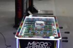 Micro Football™ Foosball Table with Soccer Ball Elevator Center, Digital Score Boards, and LED Neon Cabinet Lights - Image 6