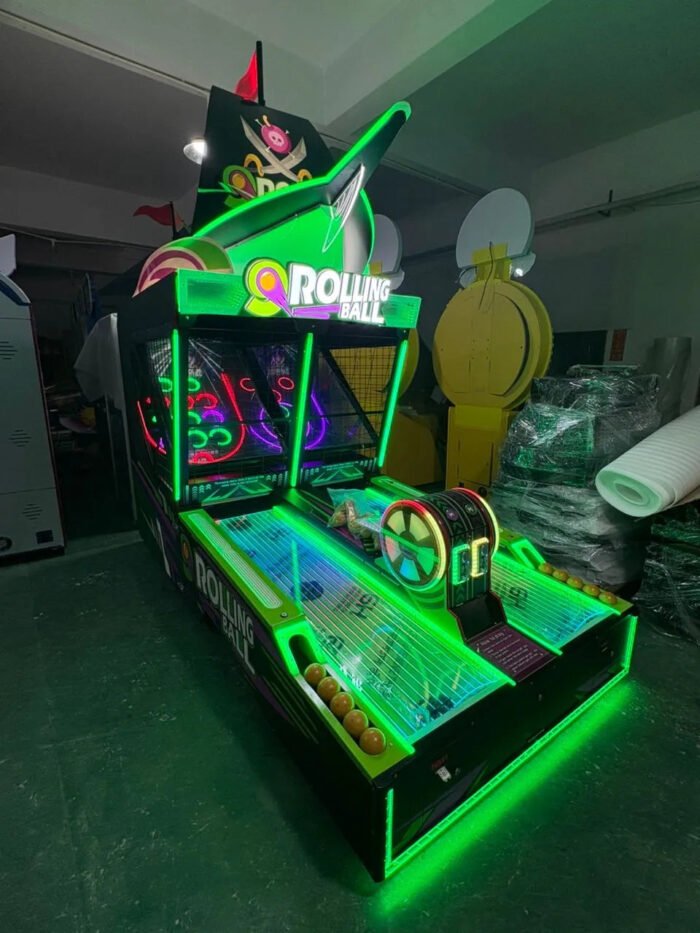Neon Pirate™ Dual-Lane 2-Player Skeeball Machine with LED Lights - Image 3