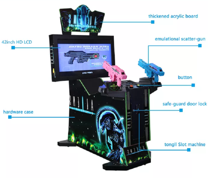 Shooting Simulator Game Console - 42" Aliens - Image 6