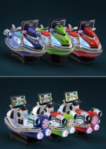 Motorized Airship Kids Electric Swing Car Gaming Machine Coin Operated Indoor Electronic Entertainment with 1 Year Warranty - Image 2