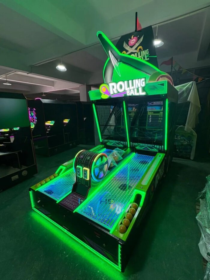 Neon Pirate™ Dual-Lane 2-Player Skeeball Machine with LED Lights - Image 2