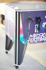 Micro Football™ Foosball Table with Soccer Ball Elevator Center, Digital Score Boards, and LED Neon Cabinet Lights - Image 11