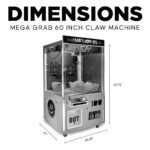 Mega Grab XL 60" Claw Machine with 7 Color Neon Cabinet Lights - Image 4