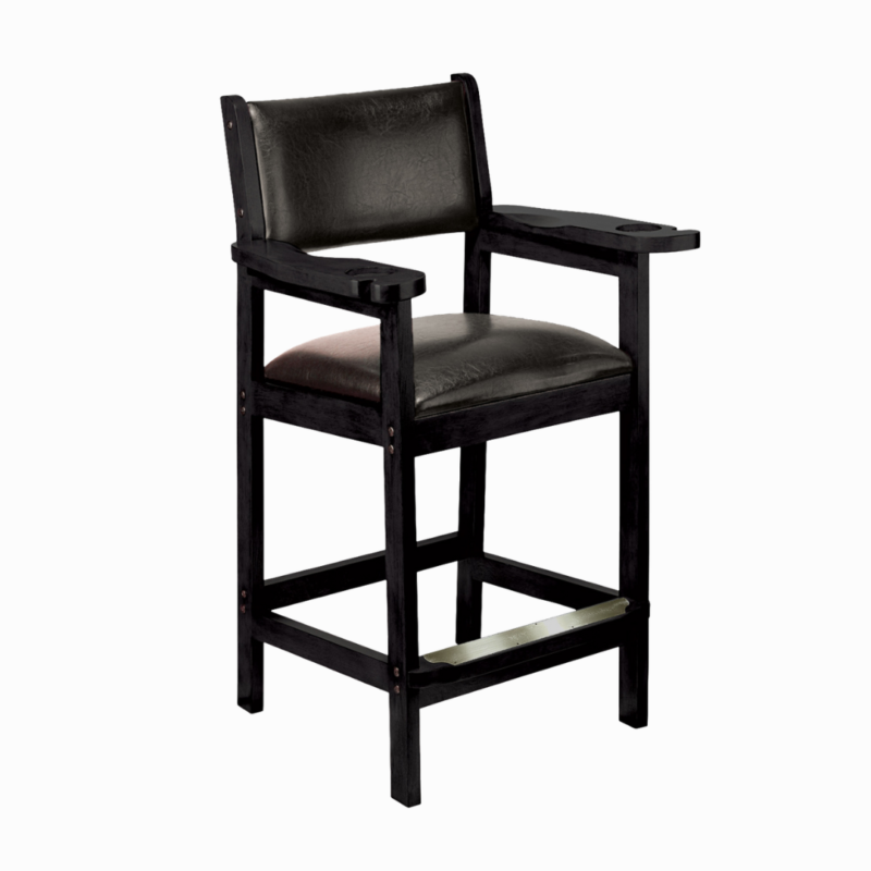 American Heritage Cushion Back and Seat SCD Spectator Chair black
