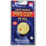 Aramith 2-1/4" Regulation Size Billiard/Pool Ball: Super Aramith Pro Cup Cue Ball with 6 Red Dots