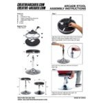 Adjustable Cocktail Barstool - Image 5