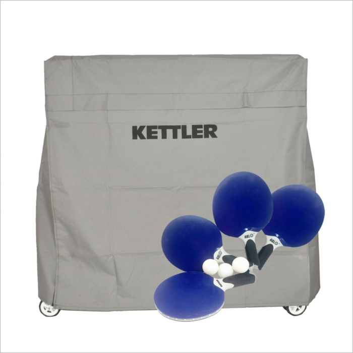 Kettler Berlin Pro Outdoor Table Tennis Table 4-Player Bundle - Image 4