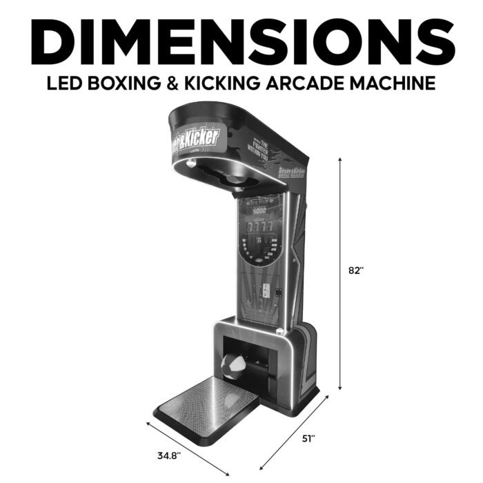 Punch & Kick Pro Force | Kick Boxing Arcade Machine - Dual Power Challenge - Image 4