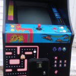 MS PACMAN-GALAGA 20 YEAR REUNION ARCADE VIDEO GAME-LOTS OF NEW PARTS-SHARP-HEAVY DUTY, COIN OPERATED, COMMERCIAL GRADE WITH FREE PLAY OPTION-