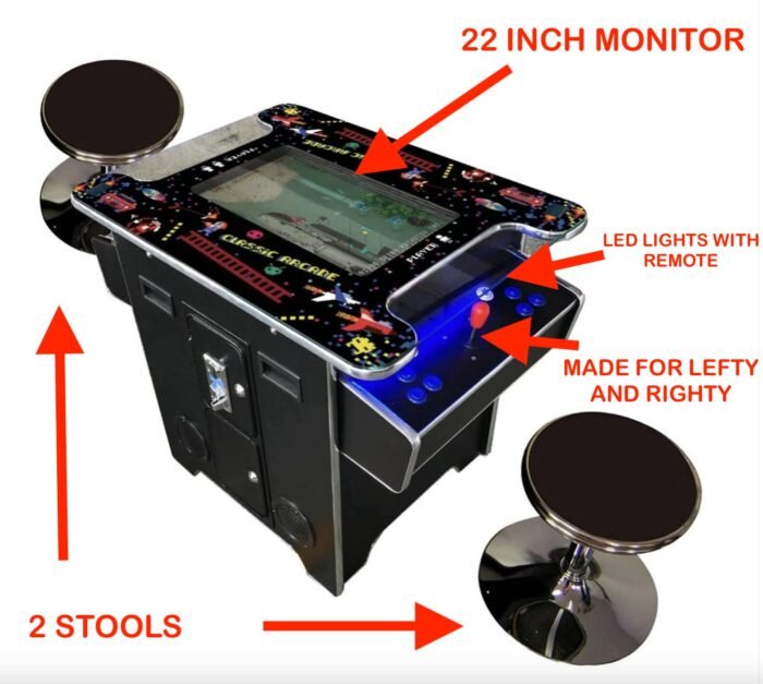 Commercial Grade 60 games in 1 Arcade Commercial Cocktail Table Machine Retro Multi-cade LED - Image 2