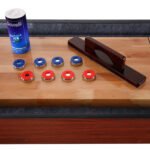 Hathaway Games Challenger Shuffleboard Table in Dark Cherry Finish - Image 5