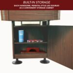 Hathaway Games Challenger Shuffleboard Table in Walnut Finish - Image 3