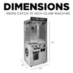 Neon Catch 31" Claw Machine with 7 Color Neon Cabinet Lights - Image 5