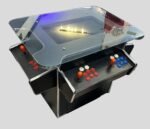 COCKTAIL ARCADE 3-PANEL GAME WITH CUSTOM GRAPHICS OF YOUR CHOICE - PLAYS OVER 3000 GAMES - COIN OPERATED, BRAND NEW, FREE SHIPPING
