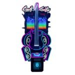 Crazy Guitar™  Neon Light High Striker Hammer Arcade