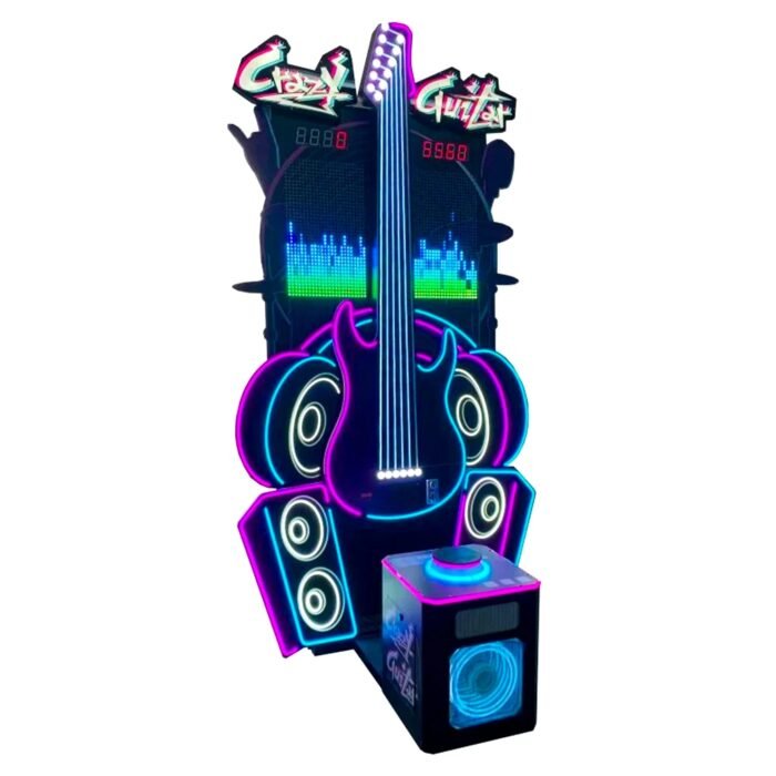 Crazy Guitar™  Neon Light High Striker Hammer Arcade - Image 5