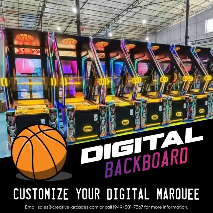 Top Class™ Extreme Hoops Kid-Friendly Basketball Arcade with Digital Backboard and Neon Lights - Image 3