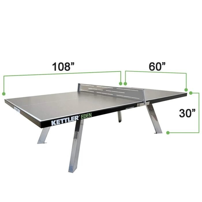 KETTLER Eden Outdoor Stationary Table Tennis Table - Image 8