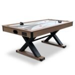 Hathaway Games Excalibur 6-ft Air Hockey Table with LED Scoring and Table Tennis Top - Image 2