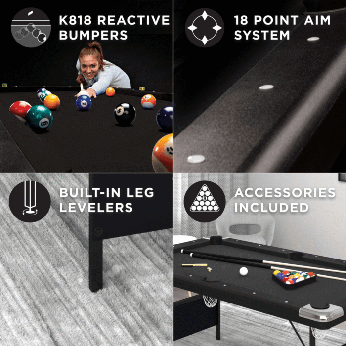 Fat Cat Trueshot 6' Folding Billiard Table - Image 3