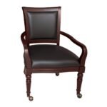 Hathaway Games Bridgeport 48-in Poker Table and Dining Top with 4 Arm Chairs - Image 3