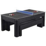 Hathaway Games Park Avenue 7-ft Pool Table Combo Set with Benches - Image 4
